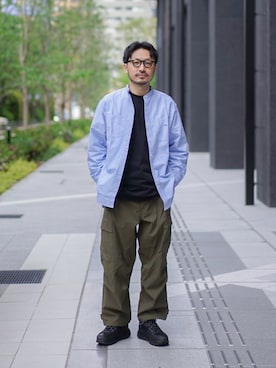「厚底スニーカー」｜おがしょーさん（メンズ・177cm・30代）の春コーディネート