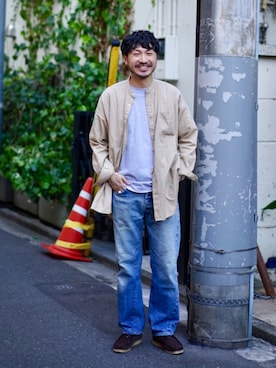 「CIAOPANIC TYPY（チャオパニックティピー）のアイテム（その他シューズ）」を使った、おがしょーさん（メンズ・177cm）の秋コーディネート