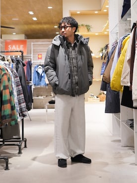 「CIAOPANIC TYPY（チャオパニックティピー）のアイテム（ダウンジャケット/コート）」を使った、おがしょーさん（メンズ・177cm）の冬コーディネート