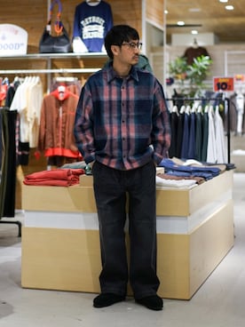 「DISCUS（ディスカス）のアイテム」を使った、おがしょーさん（メンズ・177cm）の秋コーディネート