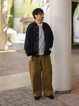 「DISCUS（ディスカス）のアイテム」を使った、おがしょーさん（メンズ・177cm）の秋コーディネート