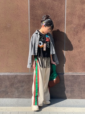 「ZARA KIDSのアイテム」を使った、CANNAさん（キッズ・138cm）の夏コーディネート