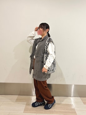 「いまどきジャケット写真」｜「アイテム（スラックス）」を使った、いくらちゃんさん（レディース・151cm）の春コーディネート