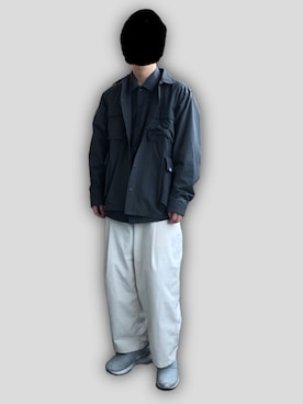 「はじめましてコーデ」｜「アイテム（ブルゾン）」を使った、ななおさん（メンズ・165cm）の春コーディネート
