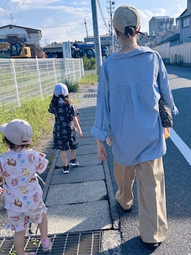 「アイテム（ショルダーバッグ）」を使った、takaさん（レディース・158cm・30代）の夏コーディネート