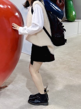 「Dr. Martens（ドクターマーチン）のアイテム」を使った、takaさん（骨格ウェーブ・レディース・158cm）の秋コーディネート