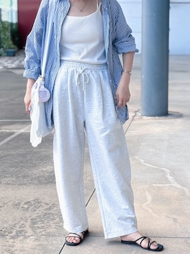 「アイテム（サンダル）」を使った、takaさん（レディース・158cm）の夏コーディネート