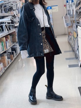 「アイテム（デニムジャケット）」を使った、takaさん（レディース・158cm・30代）の秋コーディネート
