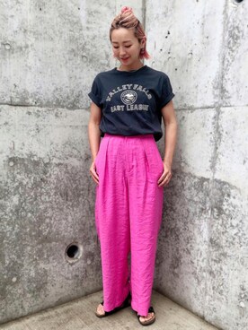 NAKAYANさん（レディース・154cm）の夏コーディネート