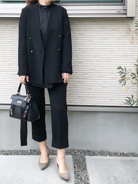 「GOUT COMMUN（グーコミューン）のアイテム」を使った、KANAさん（レディース・158cm）の春コーディネート