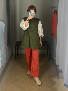 「H&M（エイチ・アンド・エム）のアイテム（スリッポン）」を使った、なおさん（レディース・153cm）の秋コーディネート