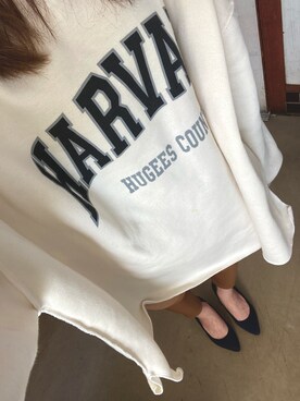 「アイテム（スウェット）」を使った、Y U Iさん（レディース・151cm・30代）の冬コーディネート