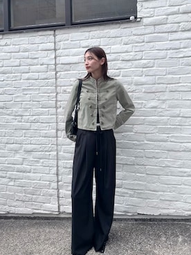 「RAY CASSIN（レイカズン）のアイテム（パンツ）」を使った、kubozono misakiさん（レディース・162cm）の秋コーディネート