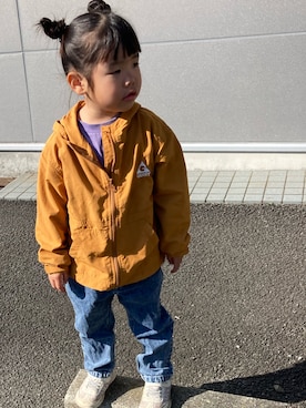 「GERRY（ジェリー）のアイテム（ジャケット/アウター）」を使った、ottanさん（キッズ・100cm）の秋コーディネート