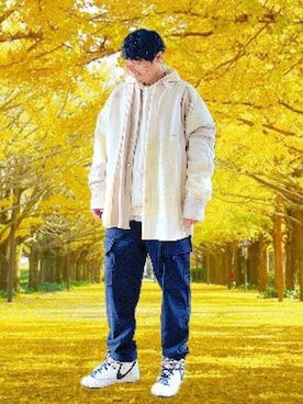 「AMBUSH（アンブッシュ）のアイテム（ジャケット/アウター）」を使った、HMさん（メンズ・175cm）の冬コーディネート