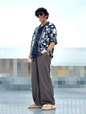 「TAW&TOE（トーアンドトー）のアイテム」を使った、HMさん（メンズ・175cm）の夏コーディネート