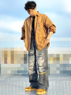 「アイテム（その他シューズ）」を使った、HMさん（メンズ・175cm）の秋コーディネート