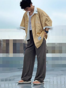 「TAW&TOE（トーアンドトー）のアイテム」を使った、HMさん（メンズ・175cm）の夏コーディネート