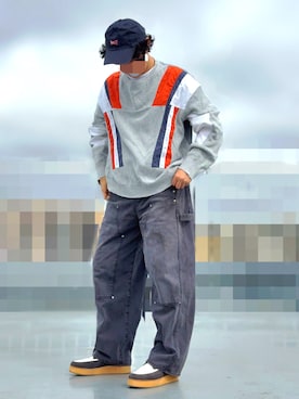 「Jieda（ジエダ）のアイテム」を使った、HMさん（メンズ・175cm）の春コーディネート