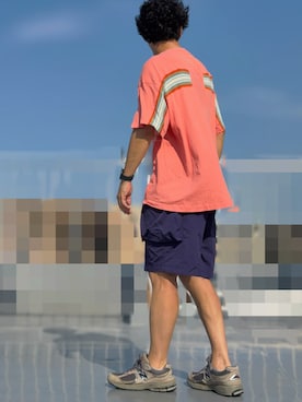「FACETASM（ファセッタズム）のアイテム」を使った、HMさん（メンズ・175cm）の夏コーディネート