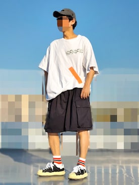 「厚底スニーカー」｜HMさん（メンズ・175cm）の秋コーディネート