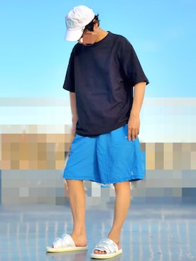 「アイテム（キャップ）」を使った、HMさん（メンズ・175cm）の秋コーディネート