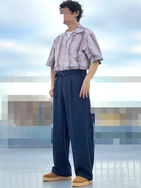 「アイテム（その他シューズ）」を使った、HMさん（メンズ・175cm）の秋コーディネート