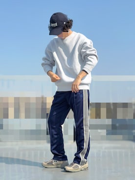 「ADAM ET ROPE'（アダムエロペ）のアイテム」を使った、HMさん（メンズ・175cm）の春コーディネート