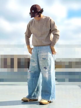 「Jieda（ジエダ）のアイテム」を使った、HMさん（メンズ・175cm）の冬コーディネート