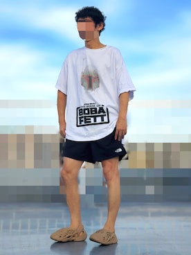 「アイテム（トップス）」を使った、HMさん（メンズ・175cm）の夏コーディネート