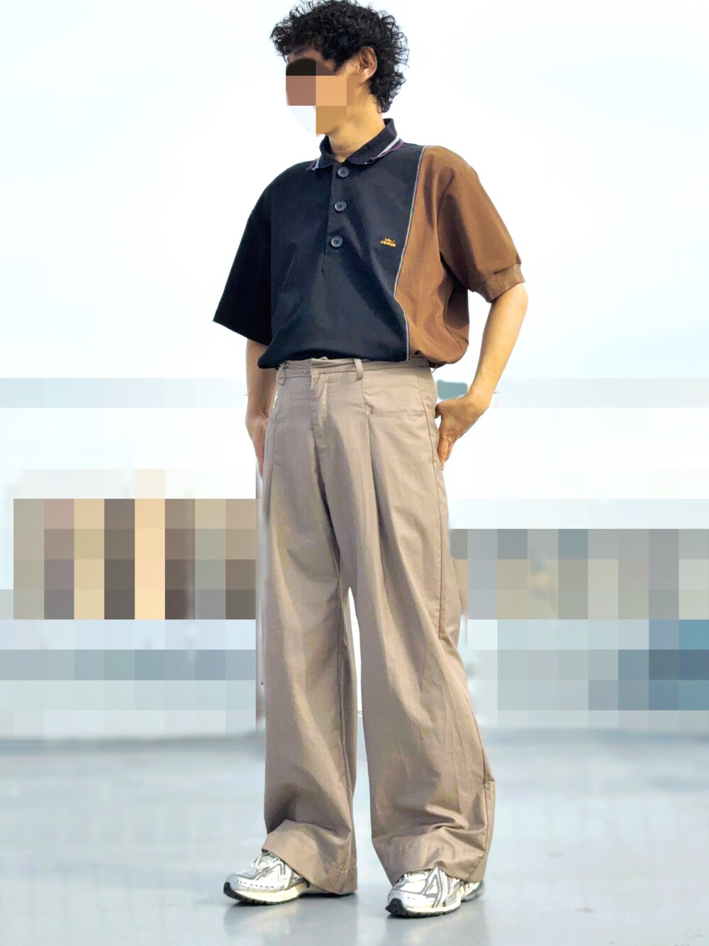 kolor BEACON 23SS ポロシャツ 中古・古着通販】kolor/BEACON (カラービーコン) 23SS 切替オーバー