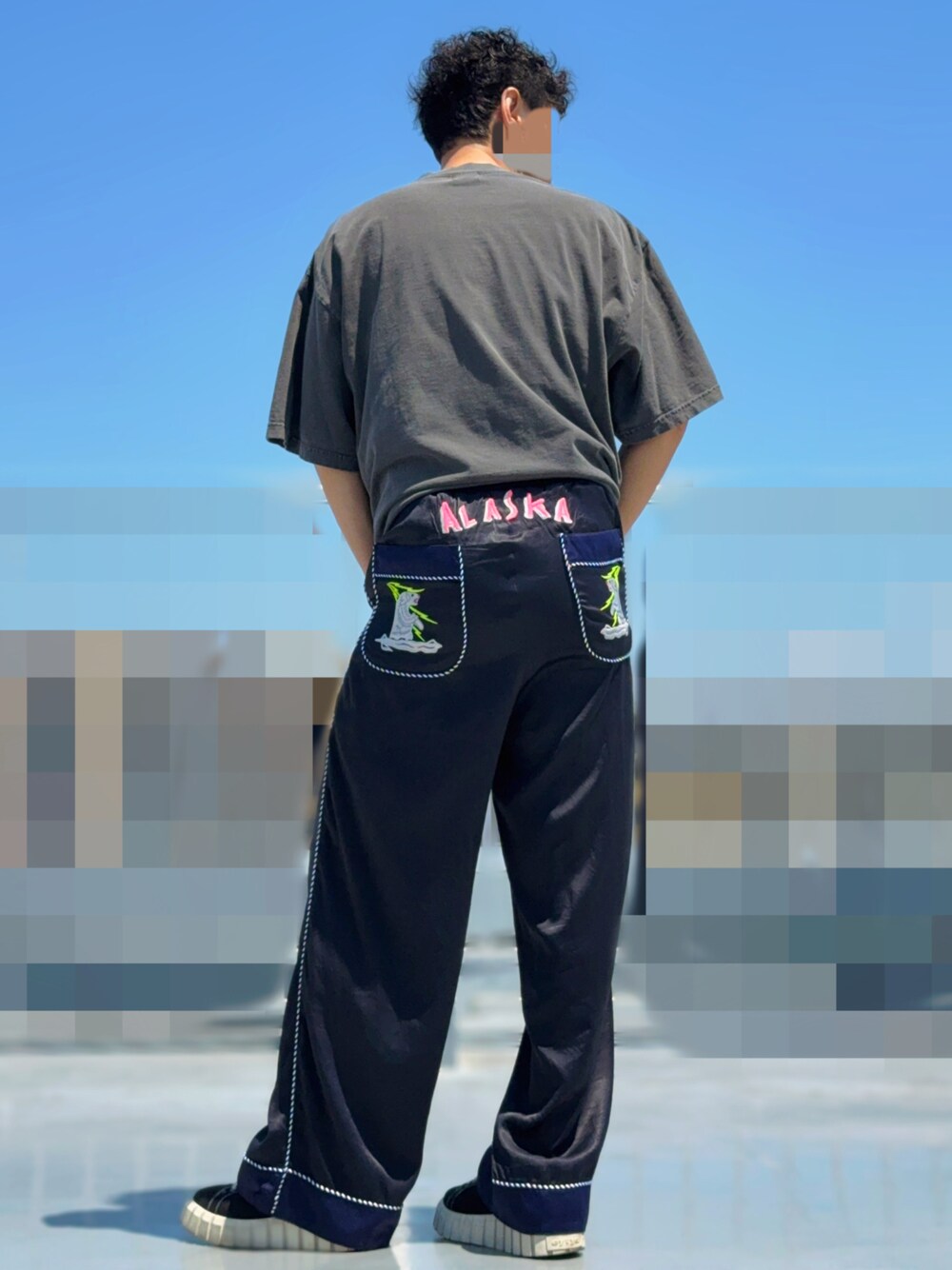 FACETASM 刺繍パッチ付きブラックパンツ FACETASM 刺繍パッチ付きブラックパンツ - メルカリ