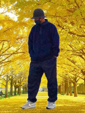 「NVy by（ネイビーバイ）のアイテム」を使った、HMさん（メンズ・175cm）の秋コーディネート