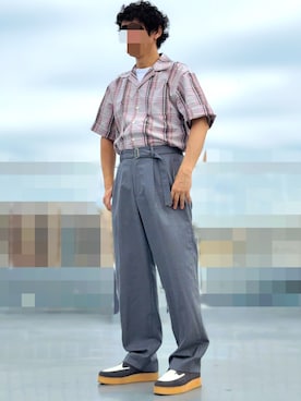 「アイテム（その他シューズ）」を使った、HMさん（メンズ・175cm）の秋コーディネート