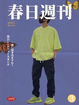 「MONKEY TIME（モンキータイム）のアイテム（カーゴパンツ）」を使った、HMさん（メンズ・175cm）の春コーディネート
