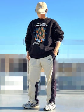 「kolor（カラー）のアイテム」を使った、HMさん（メンズ・175cm）の冬コーディネート