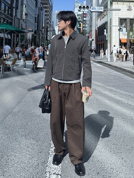 「H&M（エイチ・アンド・エム）のアイテム」を使った、らうさん（メンズ・167cm）の春コーディネート