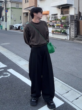 「トレーナー」｜らうさん（メンズ・167cm）の秋コーディネート