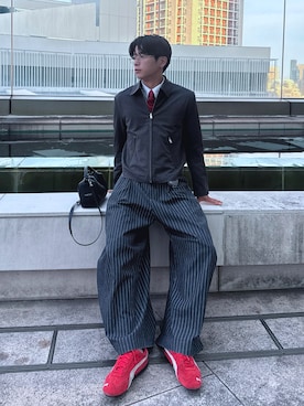 「H&M（エイチ・アンド・エム）のアイテム」を使った、らうさん（メンズ・167cm）の春コーディネート