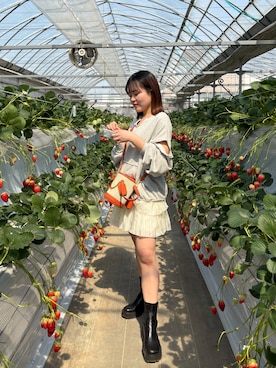 「アイテム（ブーツ）」を使った、MICHIEさん（レディース・150cm・20代）の夏コーディネート