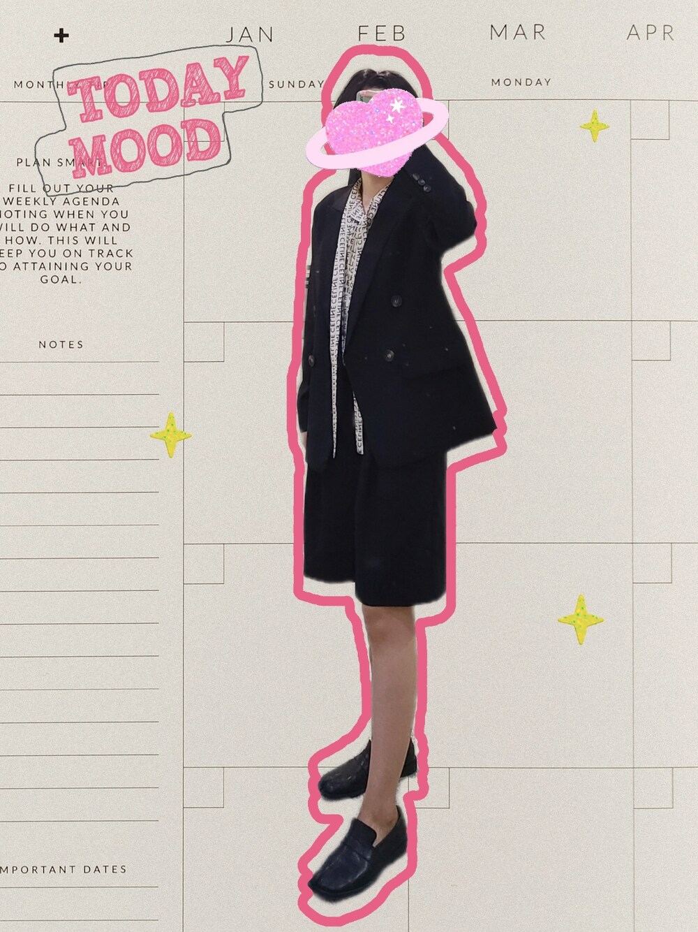 「ootd、街头搭配、基础款、黑白搭配、通勤穿搭、スーツスタイル」｜「customのアイテム（カーゴパンツ、ブラック系）」を使った、权二さん（レディース・165cm）の秋コーディネートの1枚目の写真