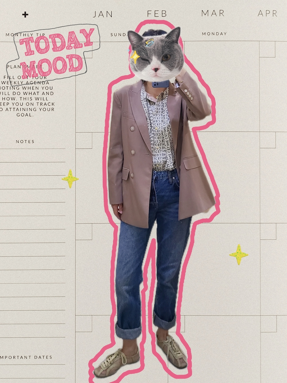 「ootd、基础款、通勤穿搭、休闲」｜「ZARAのアイテム（デニムパンツ、ブルー系）」を使った、权二さん（レディース・165cm）の秋コーディネートの1枚目の写真