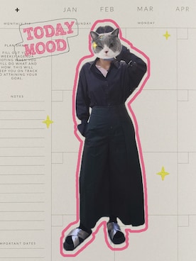「盐系风格」｜权二さん（レディース・165cm）の秋コーディネート