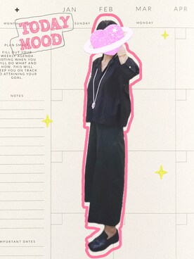 「盐系风格」｜权二さん（レディース・165cm）の秋コーディネート