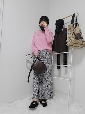 「Simplicite（サンプリシテ）のアイテム（スカート）」を使った、🐜さん（レディース・159cm）の春コーディネート