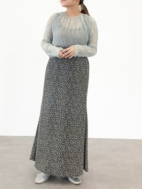 「SLURR（スラ―）のアイテム」を使った、ふたわたりさん（レディース・150cm）の夏コーディネート