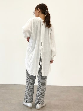 「アイテム（ヘアアクセサリー）」を使った、ふたわたりさん（レディース・150cm・20代）の夏コーディネート