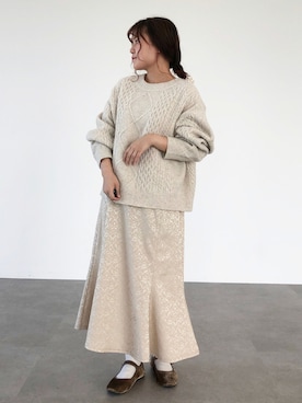 「sango（sango）のアイテム（パンプス）」を使った、ふたわたりさん（レディース・150cm）の秋コーディネート