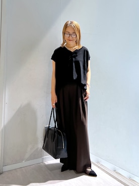 「アイテム（ボストンバッグ）」を使った、rd_mioさん（レディース・153cm）の秋コーディネート