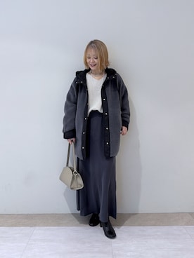 「アイテム（チョーカー）」を使った、rd_mioさん（レディース・153cm）の冬コーディネート